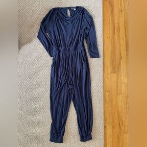 Anthropologie Blue One Piece with Long Sleeves and Relaxed Fit Saturday Sunday